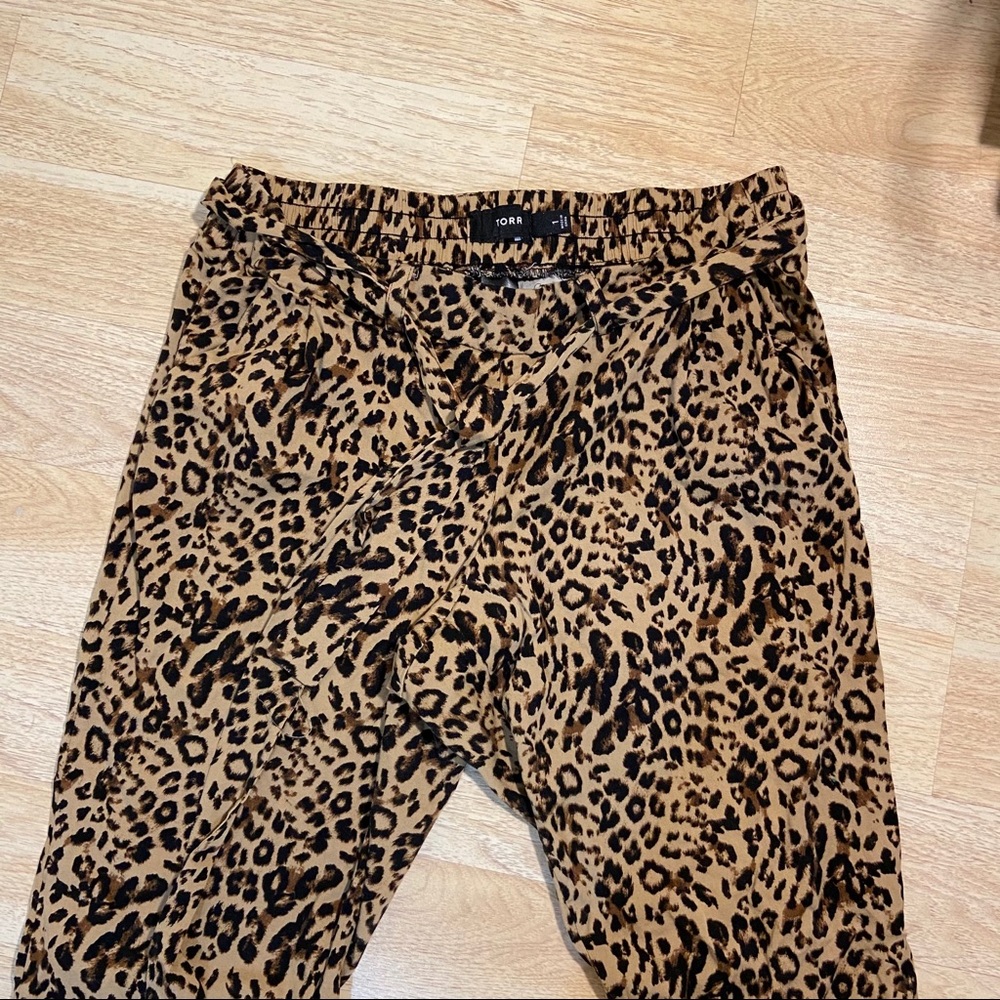Torrid leopard pants